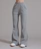 LIKE THE MOST Waffle Bootcut Elastic Pants_Gray