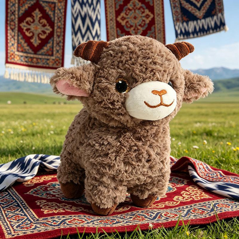 Xinjiang Little Lamb Keychain Plush Toy Doll 15cm/60g