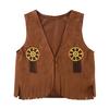 Jungen Cowboystrampler Kinder Western-Cowboy-Kostüme Purim Cosplay Halloween Event Verkleidungsparty Bühnenauftritt Outfits