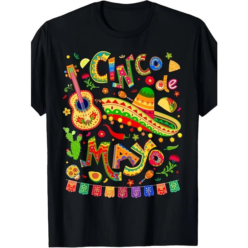 

Happy Cinco de Mayo Fiesta Mexican Party 5 De Mayo Men Women T-Shirt Hoodie,Vintage Style, Crew Neck, Pullover, Slight Stretch Fabric, Regular Fit S чёрный