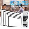 16:9 3D 60/72/84/100/120/150inch 16:9 Screen Anti-Crease Projection Movies Screen New Foldable HD Projector