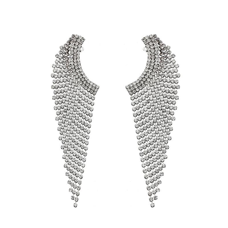 Stonefnas Long Tassel Ear Clip Earrings No Piercing for Women Girls 2022 Ear Cff Unusual 2022 Trend New Women's Jewelry Luxury