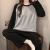 Autumn and Winter New Women's Pajamas, Long Sleeves, Girls, Students, German Velvet Fabric, Loose Casual Pajamas, Loungewear Set