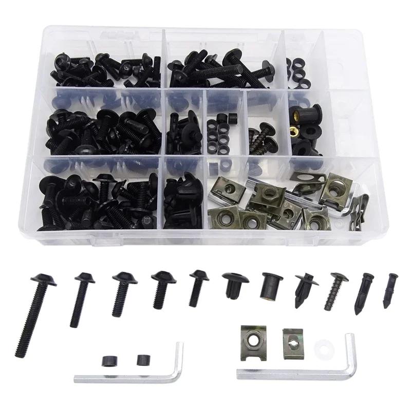 Universal CNC Alloy M6 M5 Fairing Bolts Kit Bodywork Screws Fastener Screws Nuts Kit Nut For Motorcycle 6 Colors