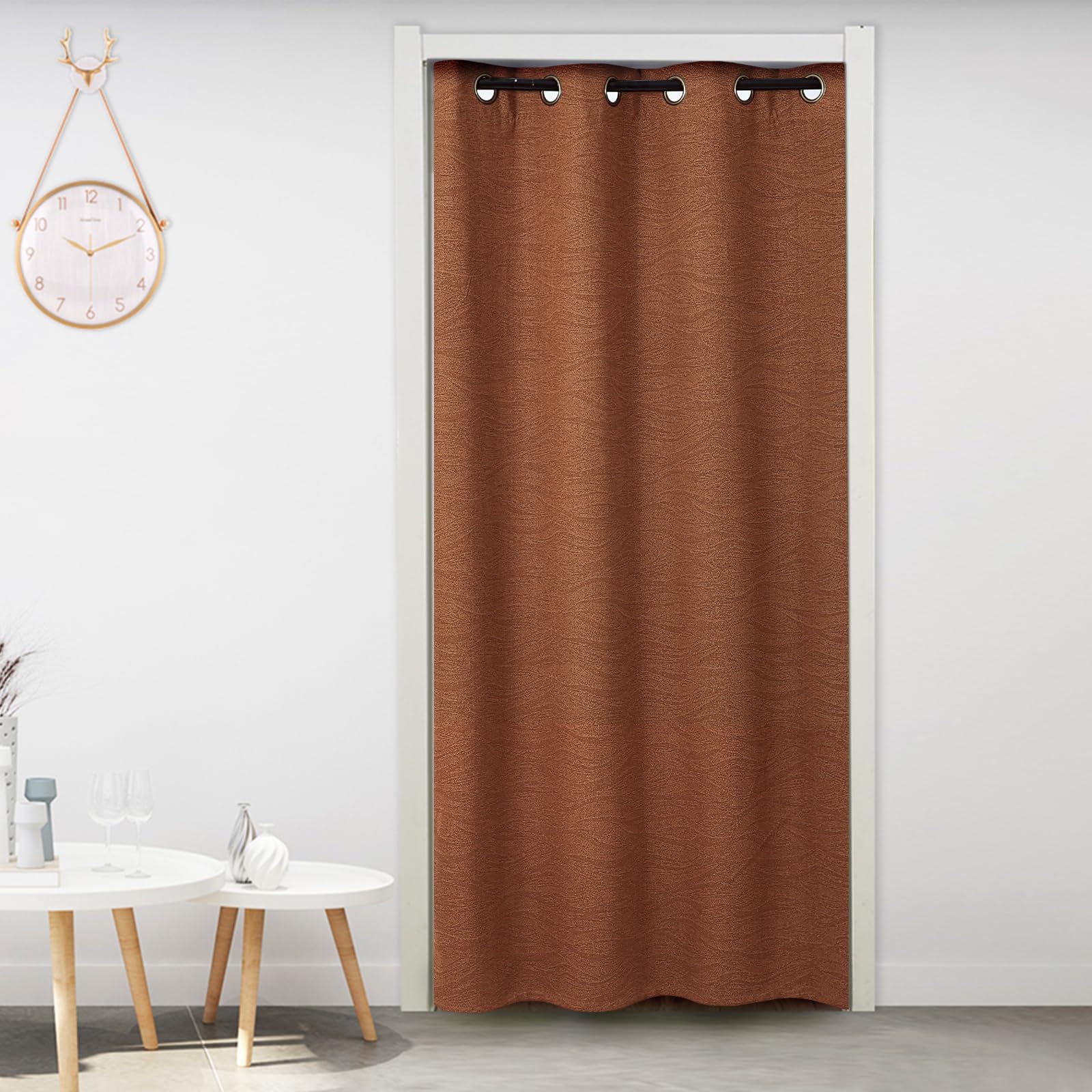 

HAVARGO Перегородка для комнаты Холодная 180см Конфиденциальность Гармошка Блоки Холодный воздух Лист Штора, Изолированная, Защита, Длинная, Стильная, Штора, (Осенний Зеленый,