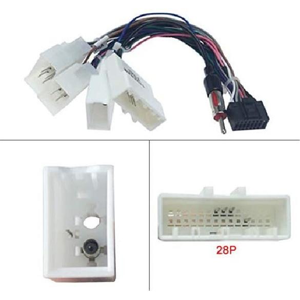 Car Stereo 16PIN Wiring Harness Connector Adapter Android Power Cable For Toyota