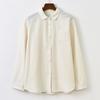 Women's 1116 Autumn New White Shirt Women's Loose Casual Versatile Women's Shirt Literary Women's Top Wholesale