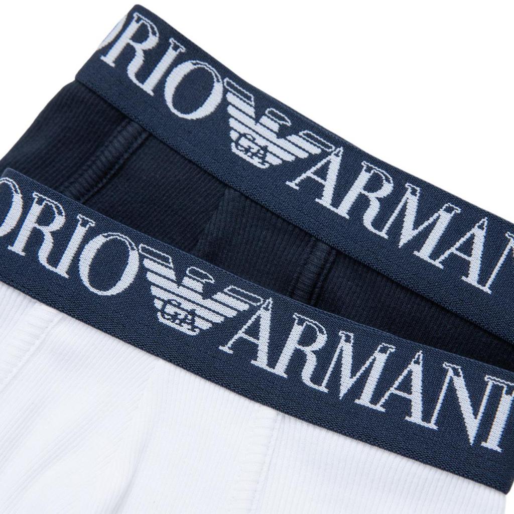 Emporio Armani FW24 Letter Logo Boxer Briefs Two-Pack Men Underwear 112023-4R502-17135