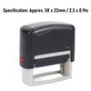 Letter Stamper Refillable Reusable 58x22MM Portable Design High Visibility Automatic Stamper with Tweezers for Office Stamping