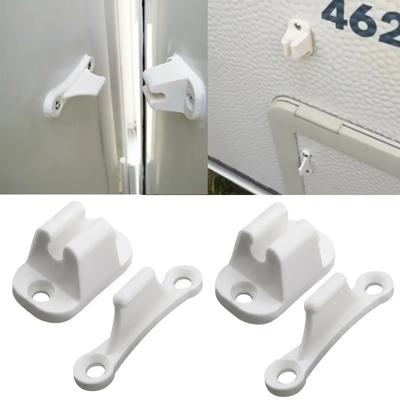2xDoor Catch Door Retainer Kit T Shape Door Stop Retaining Catch Latch For Rv Caravan Camper Boat Retainer Holder Door Stopper