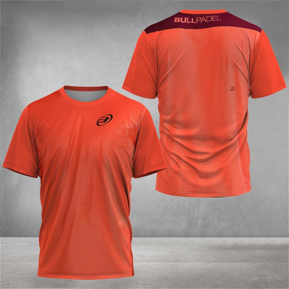 Summer Boutique Padel Element Print Quick-drying Short-sleeved Fashion Men's Tennis Wear Men's Fitness Sports Breathable T-shirt