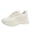 Women Sneakers  Fashion Breathble Vulcanized Shoes Pu Leather Platform Shoes White Lace Up Casual Shoes Zapatos Mujer