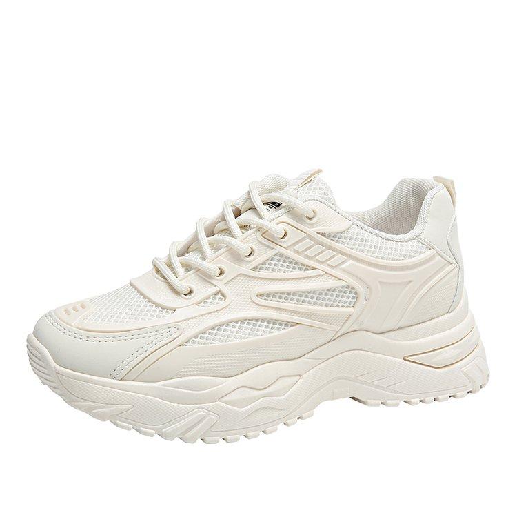 Women Sneakers  Fashion Breathble Vulcanized Shoes Pu Leather Platform Shoes White Lace Up Casual Shoes Zapatos Mujer