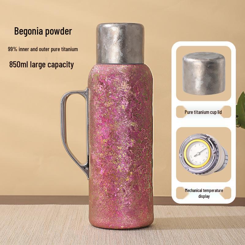 Maternal & Infant 316 Stainless Steel Thermos Pot with Smart Temperature Stewing and Portable Tea Infuser.