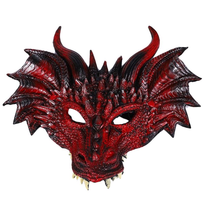 

Halloween Costume Mask Dragon Mask Animal Mask Masquerade Mask Costume Props Mask Full Head Mask for Carnivals