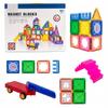 3D Magnetic Blocks Castle and Vehicles Large Set of 110 Educational Pieces