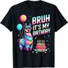 Bruh Its My Birthday Llama Party Family Bday T-Shirt