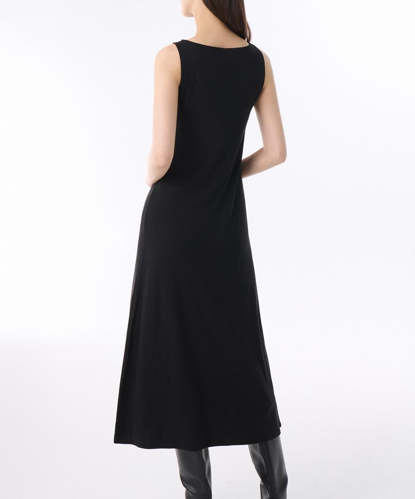 Musinsa Standard Woman Women'S Soft Jersey Flare Long Dress [Black]