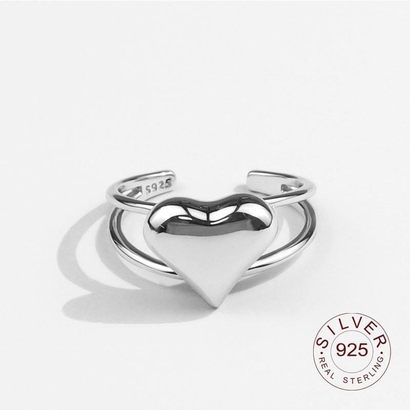 Xiaomi Real 925 Sterling Silver Rings for Women Open Vintage Wedding Trendy Jewelry Large Adjustable Antique Rings Anillos