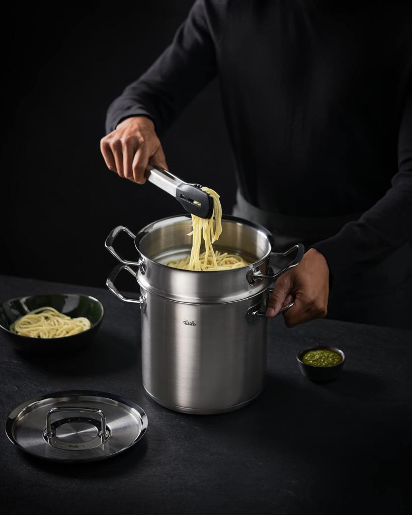 Fissler Original Profi Collection Silicone Stainless Steel with Locking Function Japanese Tongs, [Official Product] 084-008-40-000