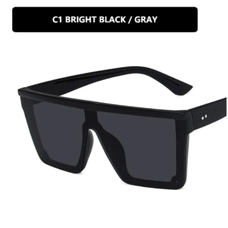 

Европейские и американские трендовые солнцезащитные очки с большой оправой, цельные, новые, мужские и женские, для уличной фотографии, для вождения 1PC