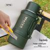 Stainless Steel Explosion-Proof Thermos with Tea Separator Kettle for Students and Construction Sites.