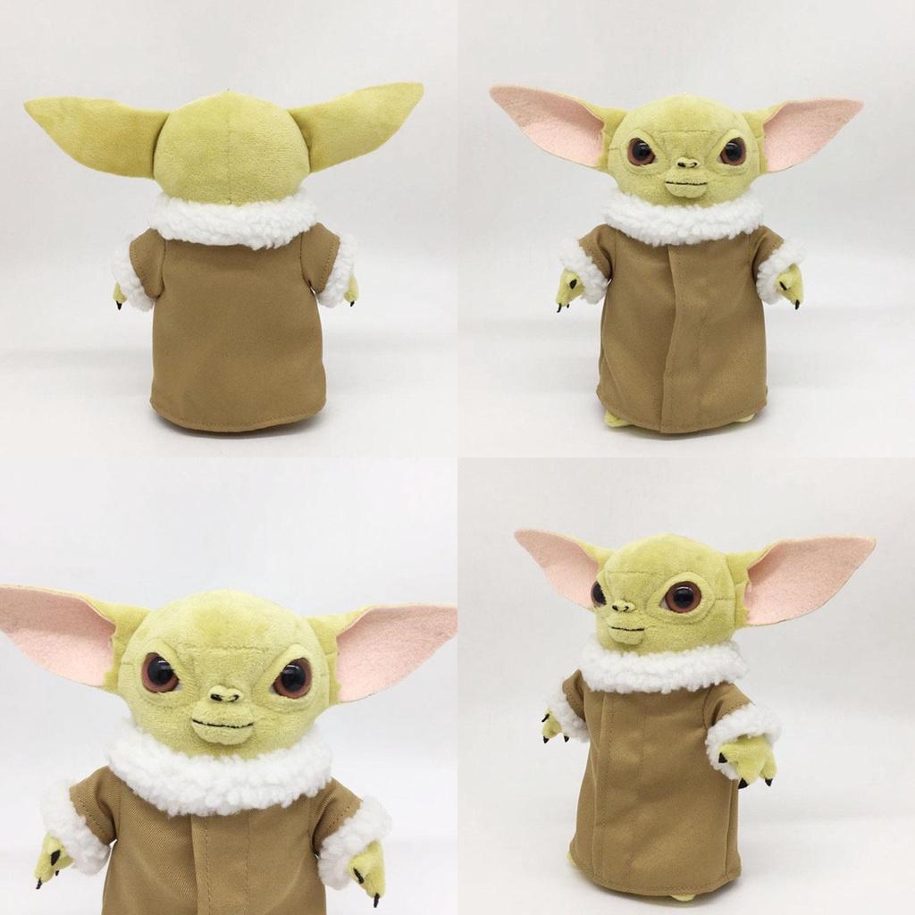 Adorable 25cm Baby Yoda Plush Doll From The Mandalorian With Removable Clothes