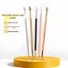 Nail Art Double-Ended Stainless Steel Pusher & Cuticle Scraper Set