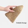 Women Hat Pure Handmade Woven Straw Breathable Summer Sunshade Hat UV Protection Seaside Vacation Fisherman Hat