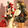 AEE2-Wooden Crafts Christmas Wood Pendant Home Decoration Hand-Painted DIY Props Christmas Party Tree Accessories