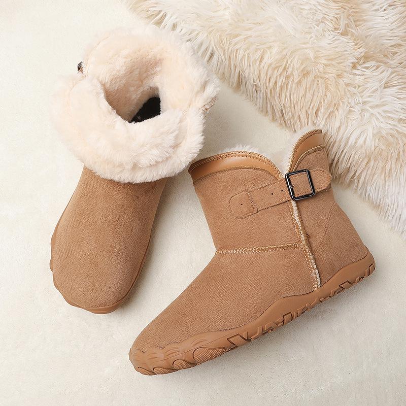 Rutschfeste, wasserdichte Outdoor-Schneestiefel für Damen und Herren mit warmem Samtfutter und dicker Sohle.