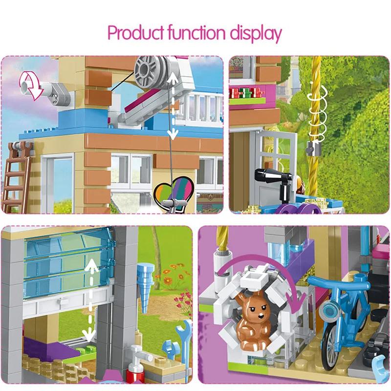 865PCS House of Friendship Building Blocks Friends Fit 41340 Hotel and House Toys for Girl Figures Bricks Christmas Gift