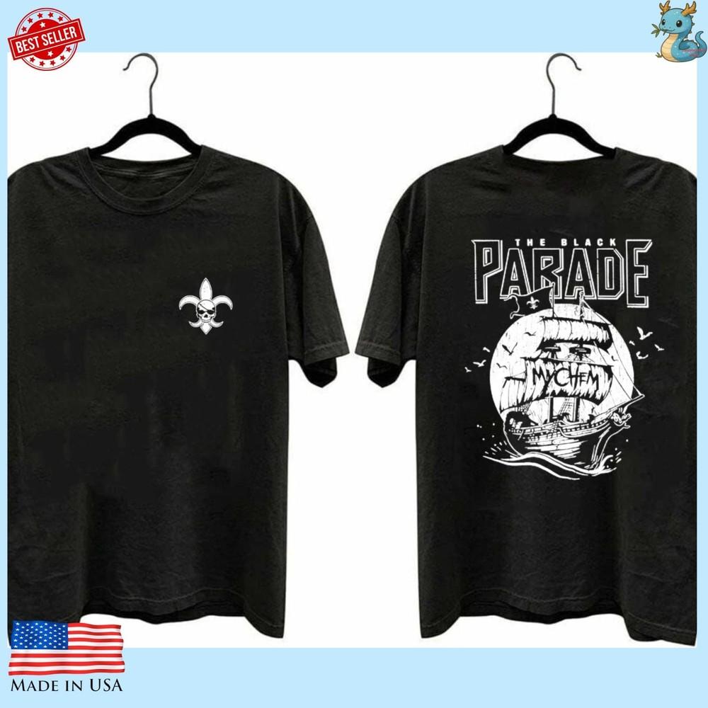 My Chemical Romance MCR T Shirt The Black Parade Tour 2025 Concert Reprint Tee Unisex T-Shirt XXXXL