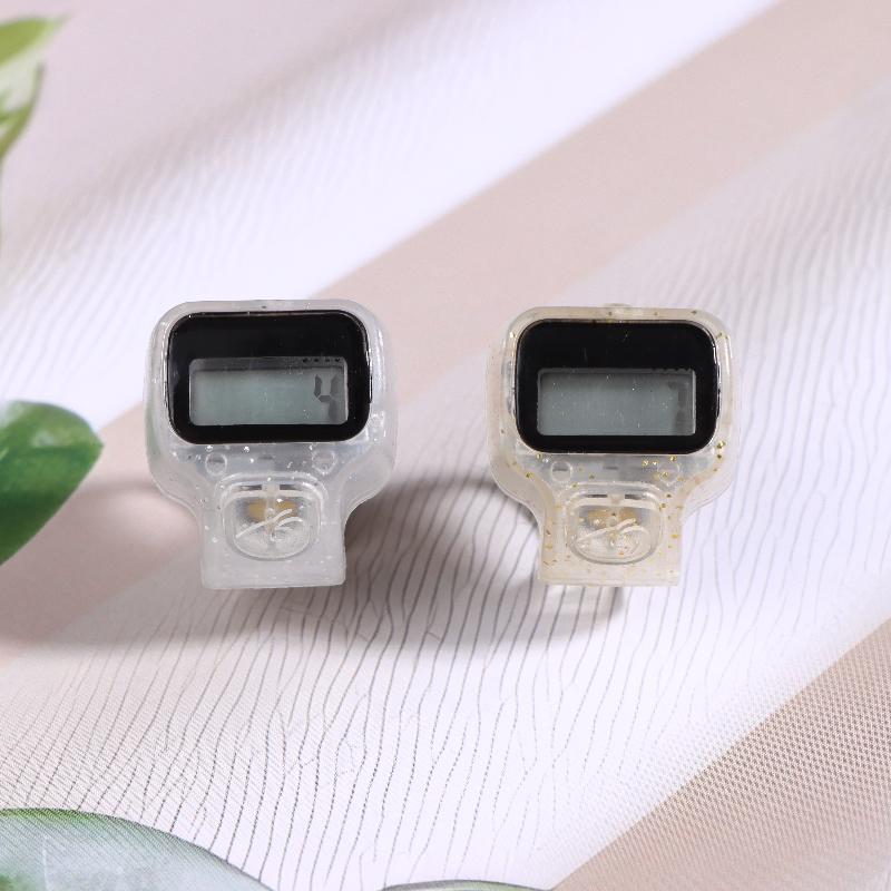 Fingerzähler Klick Manuell Digitaler Klicker Mini LCD Digitaler Hand Zählzähler 100 Blinkender Zähler 5-stellige Nummer Zählung Klicker