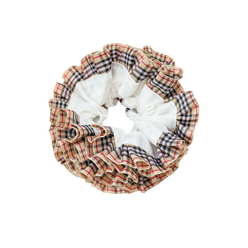 Korean British style sub large intestine hair band retro college style ball head rubber band hair rope autumn and winter hair accessories