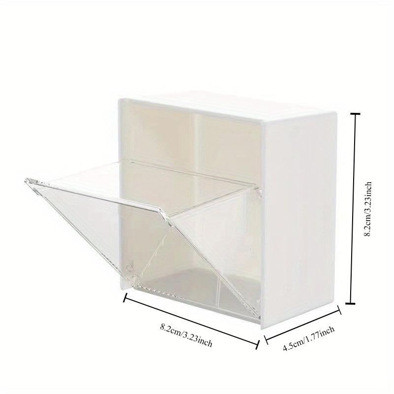 

Настенный откидной ящик для хранения, Безударный ящик для хранения, Многофункциональный ящик для хранения косметических ватных палочек, 2 варианта цвета