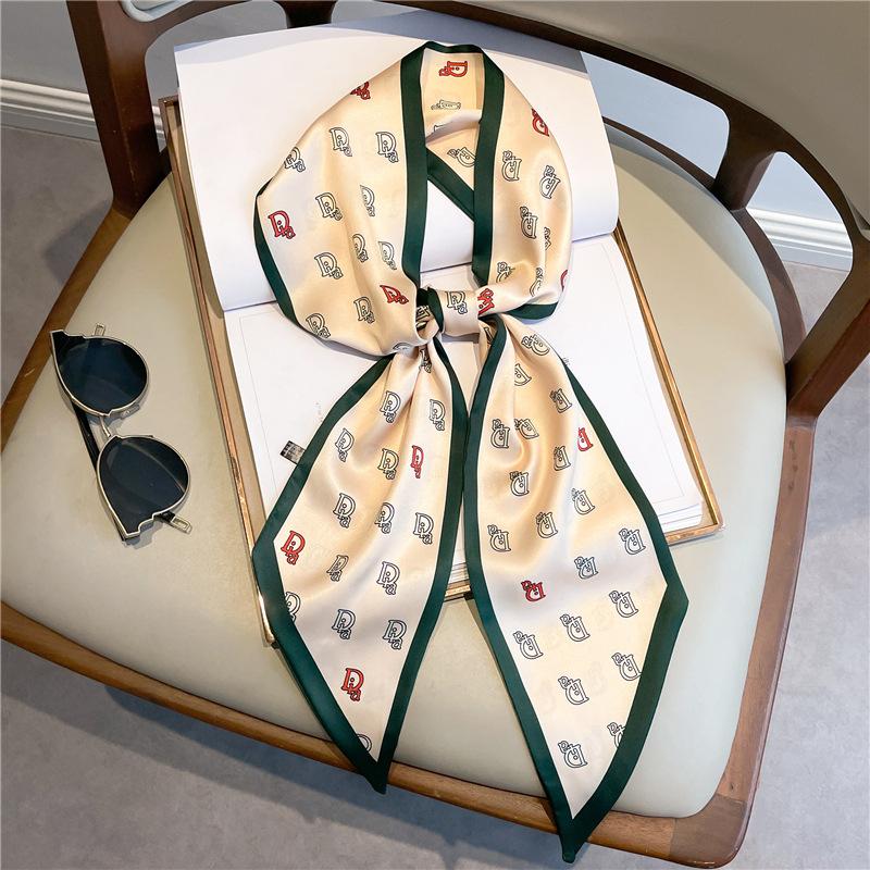 

Fashion Headbands Silk Neck Scarves For Women Long Hairband Print Bag Scarfs Neckerchief Hair Ribbons Tie Scarf Ladies 14x145cm 14x145cm