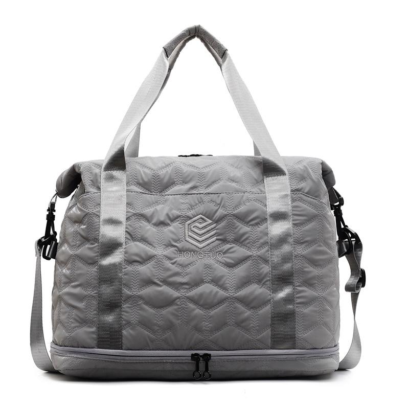 Short trip bag, large capacity, lightweight storage bag, shoulder satchel fitness bag, women's casual sports luggage bag