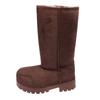 Autumn and Winter Thickness One-pedal Piled Thickened Warm Snow Boots Casual Versatile Short Medium Tube Fluffy Women's Cotton Shoes