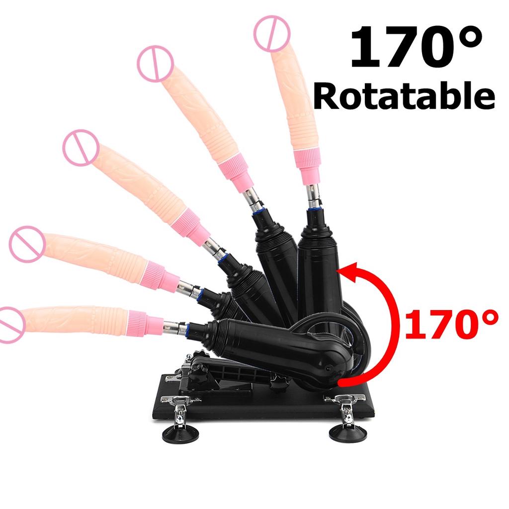 Cannon Machine Automatická teleskopická simulace Dildo Ženský masturbační vibrátor Sexuální hračky pro dospělé