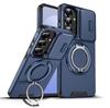Custodia per telefono con supporto ad anello magnetico antiurto Armor per Samsung Galaxy S26Edge S26 Ultra Plus Cover protettiva a ribalta per fotocamera