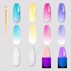 Biutee Polygel Set for Nail Includes 8 colors Glow Nail Gel Top Base Nail Nail and Special Extensions (15ml each), (Chameleon Gel), Glow-in-the-Dark,