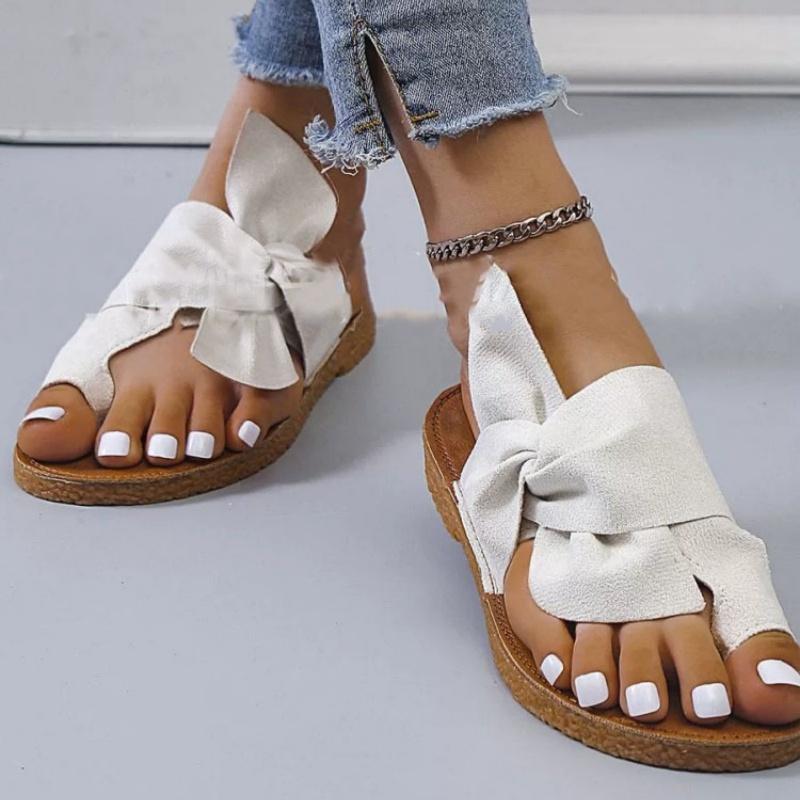 

Тапочки с бантовым носком для женщин 42 бежевый