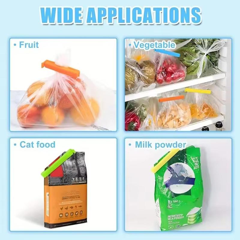 10PCS/Pack Sealing Clip Food Snack Sealer Clamp 7/11cm Size Available Plastic Clip Suitable for Kitchen Storage Package Tool ZYF