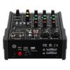 48V 4 Kanallı Bluetooth Ses Kartı Mikser Konsolu Dijital Ses Mikseri MP3 USB Girişi + Müzik Kaydı Karaoke için Phantom Güç