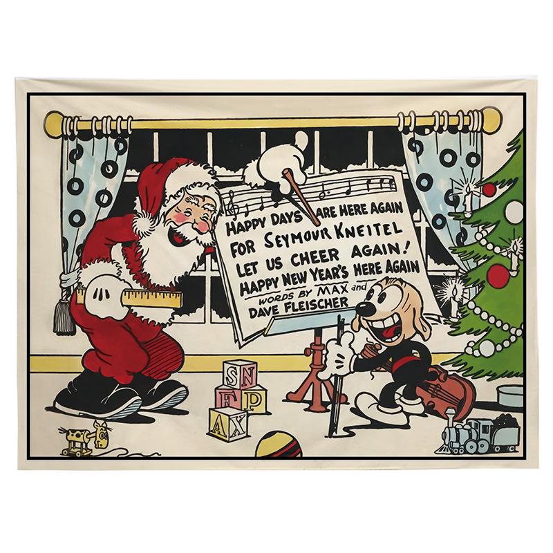 Christmas Festival Wall Hanging Tapestry for Party & Room Decor