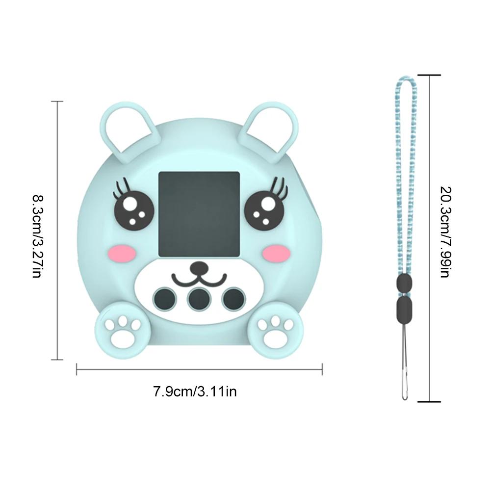 Soft Silicone Case For Punirunes Interactive Digital Toy  Protective Cover Shockproof Protective Skin Sleeve with Lanyard