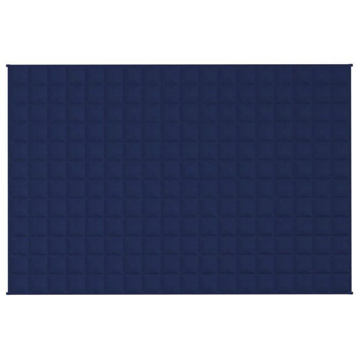 VidaXL Weighted Blanket Blue 120x180 Cm 5 Kg Fabric 350734