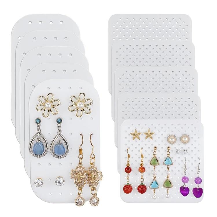 10Pcs Jewelry Display Stand With 44 Earring Slots Space Saving Solution For Storage