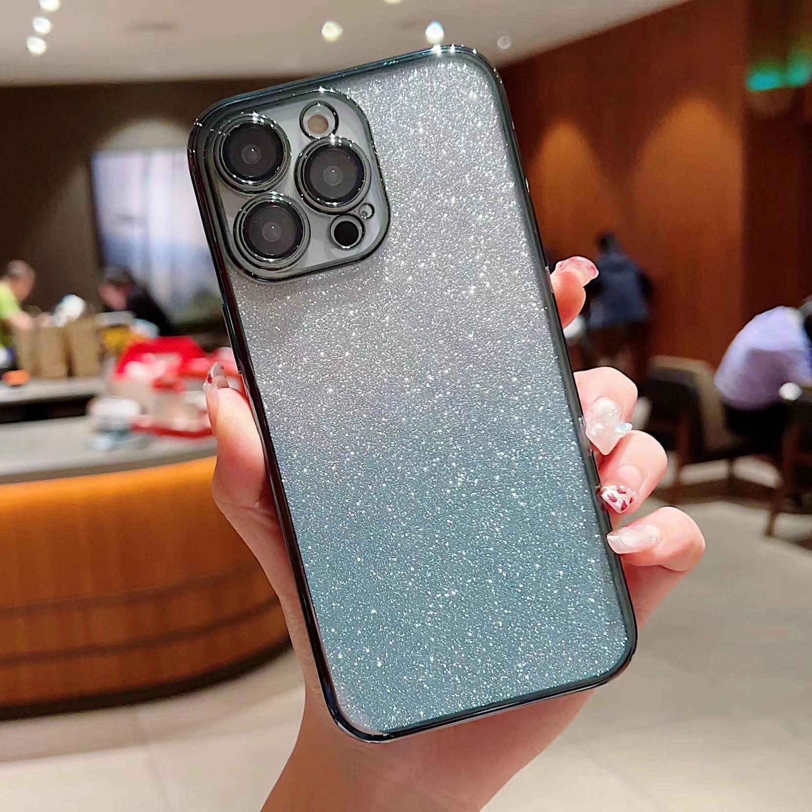 

Подставка-бабочка подходит для iPhone16, 15promax, с градиентными блестками, защитной пленкой для объектива, гальваническим покрытием 14 и защитой от падений Apple 7plus/8plus